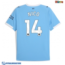 Fotballdrakt Herre Manchester City Nico Gonzalez #14 Hjemmedrakt 2025-26 Kortermet